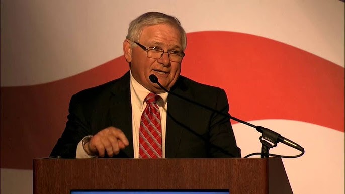 Ron DeGregorio speaking at a podium